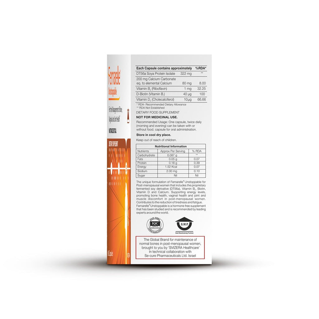 Femarelle® Unstoppable Postmenopause Supplements | 60-80+ Women | Joint, Bone, Muscle & Vaginal Health Support | 8 Million+ Customers, Global Brand