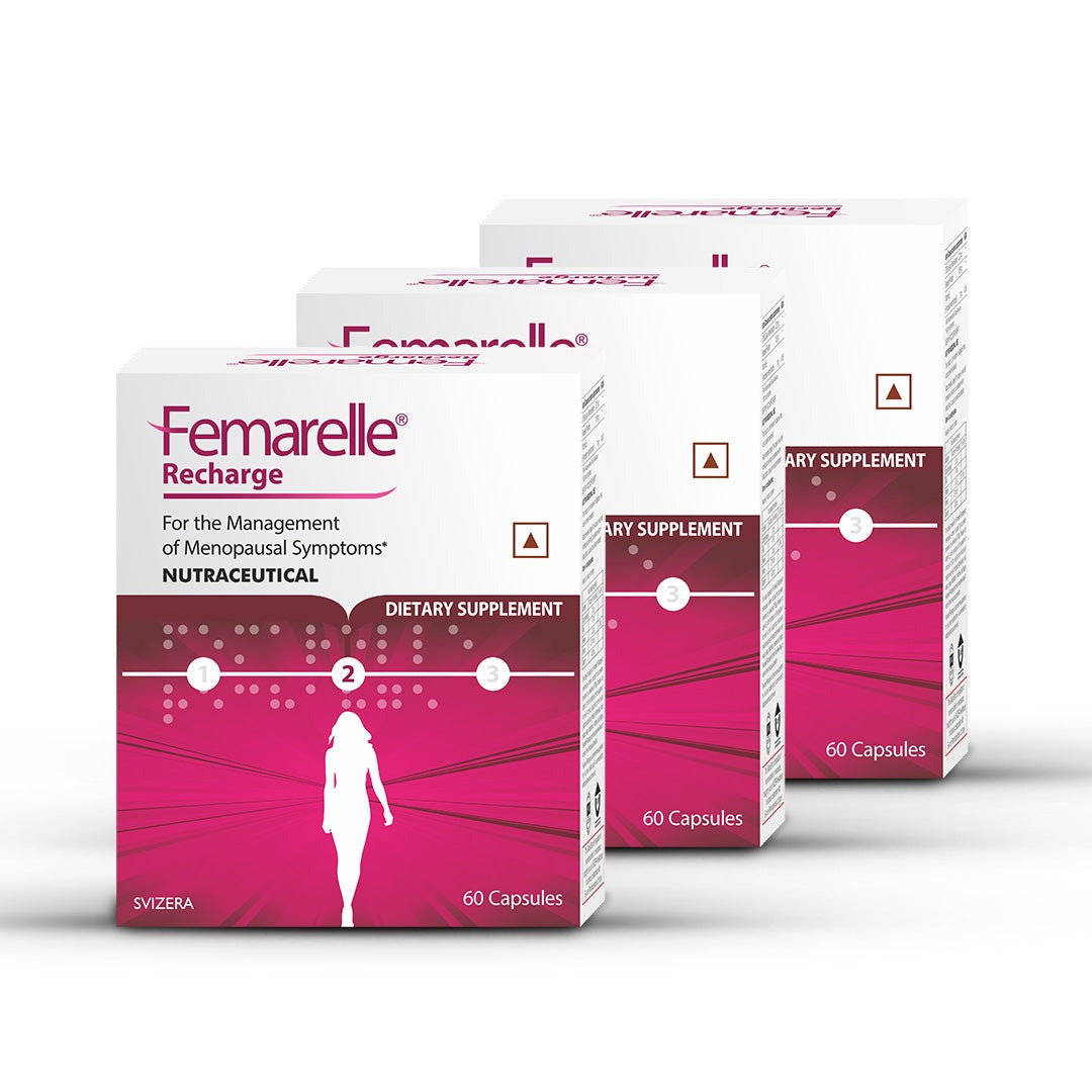 Femarelle® Recharge Menopause Supplements | 50-59+ Women | Menopause Symptoms Support for Hot Flashes, Hormone Balance, Mood Swings | 8 Million+ Customers, Global Brand