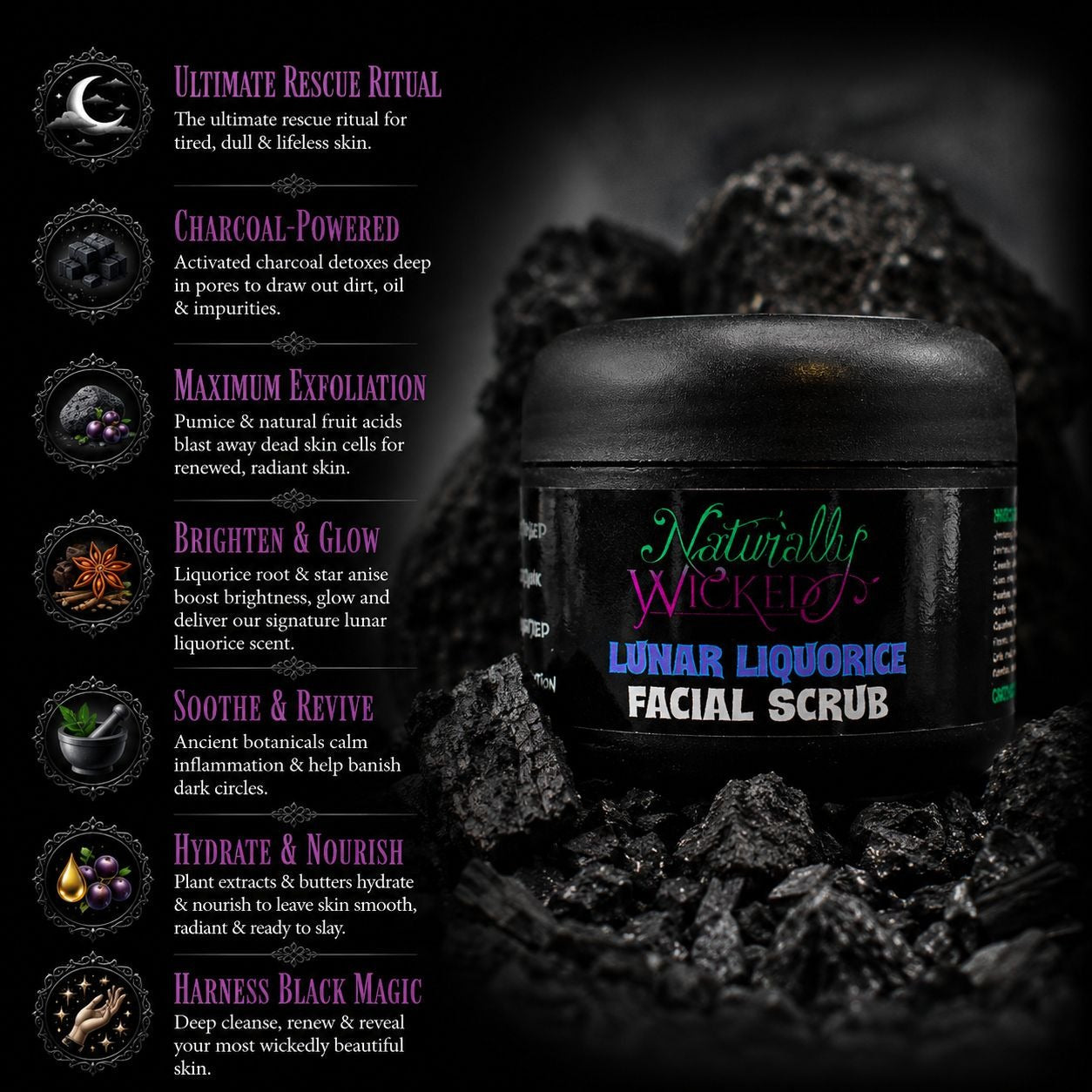 Lunar Liquorice Facial Scrub