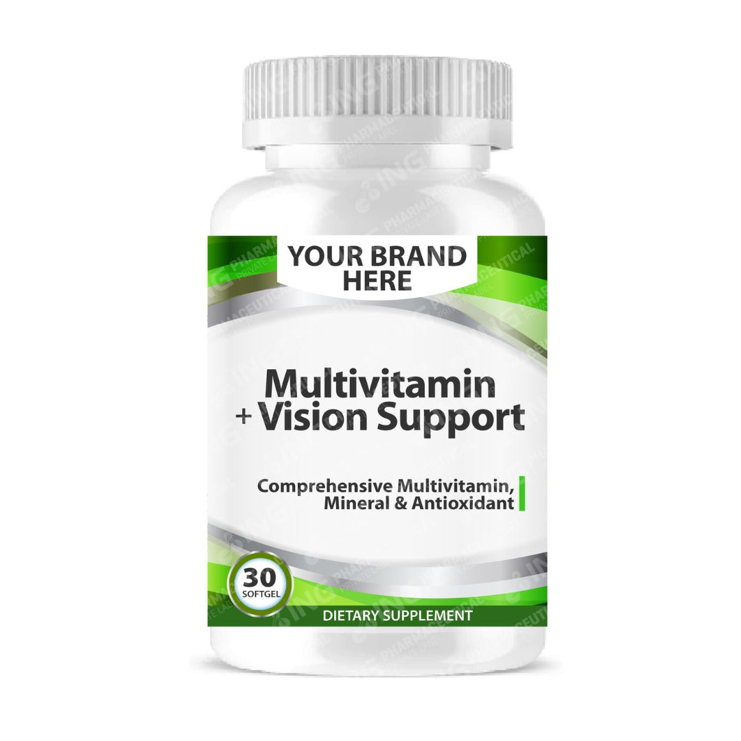 MultiVitamin + Vision Support Softgels White Label | Comprehensive Multivitamin, Mineral & Antioxidant Private Label Softgels Manufacturer