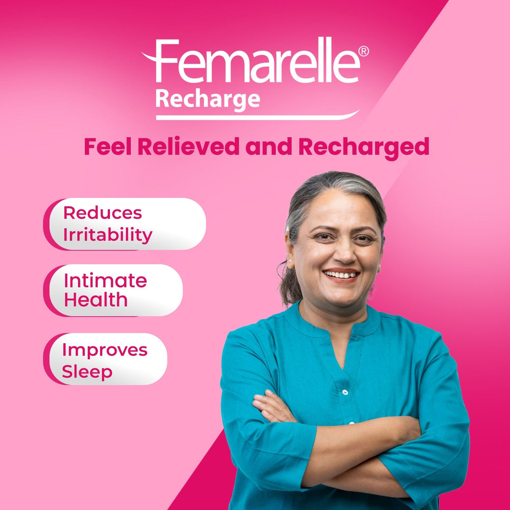 Femarelle® Recharge Menopause Supplements | 50-59+ Women | Menopause Symptoms Support for Hot Flashes, Hormone Balance, Mood Swings | 8 Million+ Customers, Global Brand