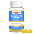 Calcium + Vitamin D3 (Sugar-Free) Gummies Private Label (PECTIN) | Calcium 110mg + D3 2000IU | Private Label Gummy Manufacturer | LOW MOQ FORMULA