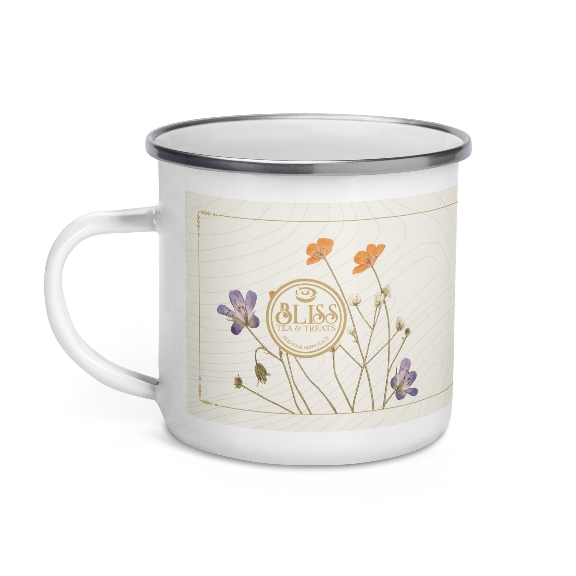 Enamel Mug - Steep. Sip. Soften.