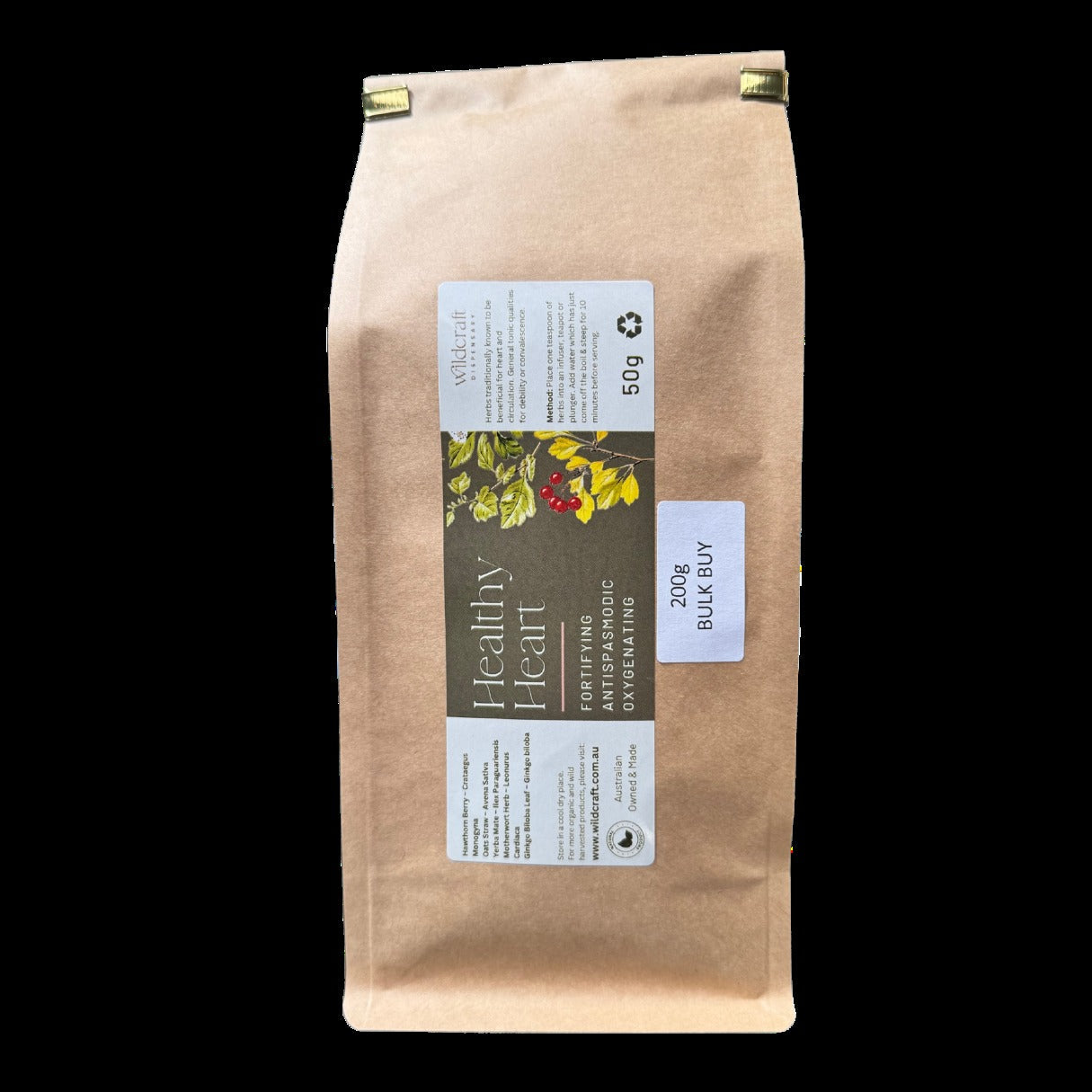 HEALTHY HEART - Hawthorn, Ginkgo & Motherwort.