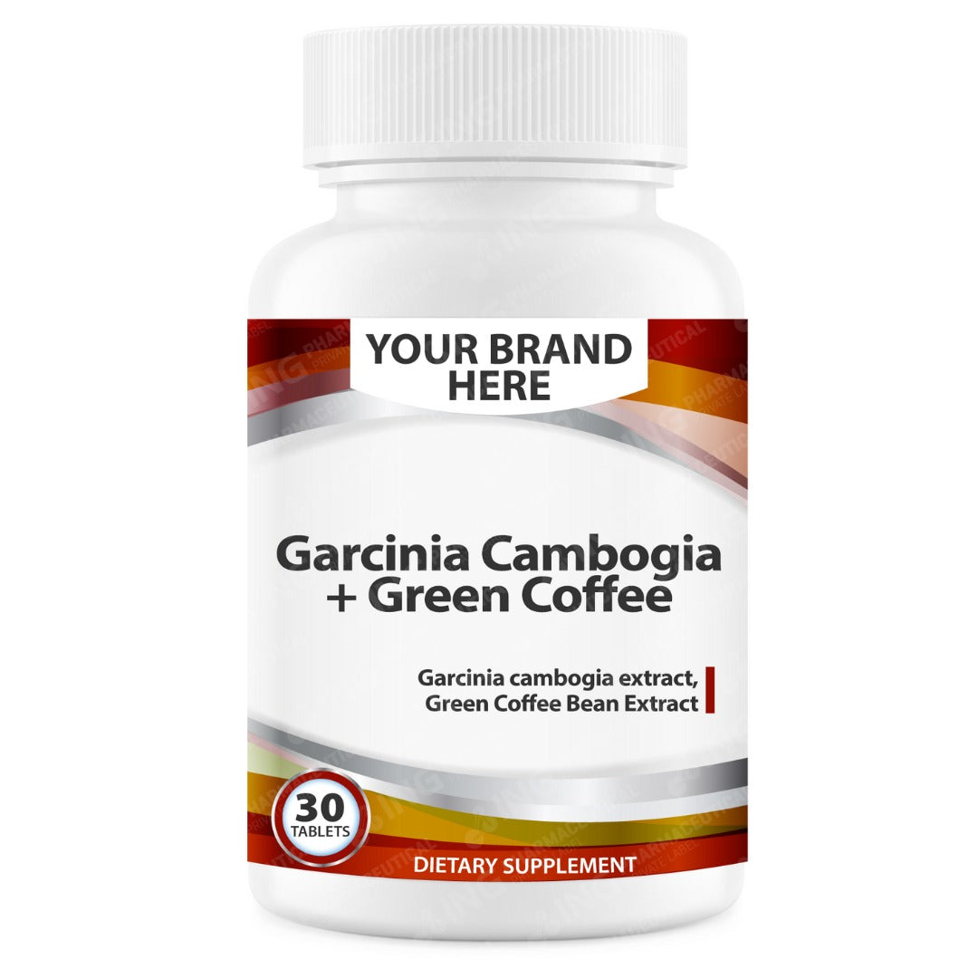 Garcina Cambogia + Green Coffee Tablets White Label | Fat Metabolism Support - Private Label Supplement Manufacturer