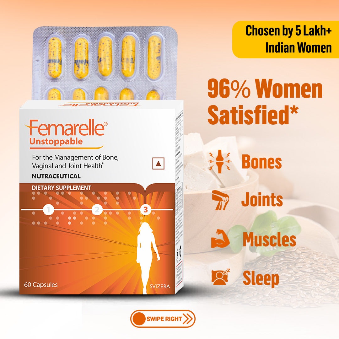 Femarelle® Unstoppable Postmenopause Supplements | 60-80+ Women | Joint, Bone, Muscle & Vaginal Health Support | 8 Million+ Customers, Global Brand